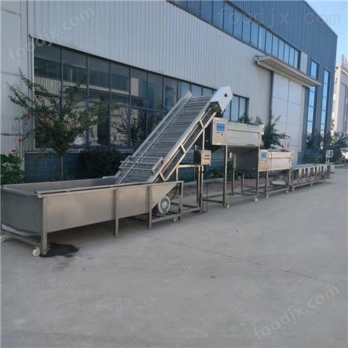 全自动土豆清洗沥水风干生产线